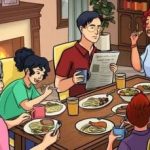 Šeimos vakarienės įvaizdyje yra paslėpta klaida: per 19 sekundžių ją